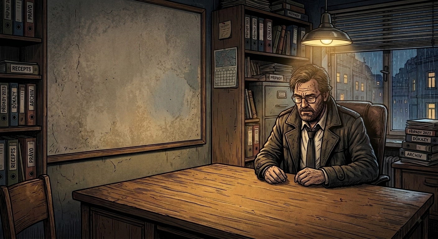 Noirová ilustrace případu